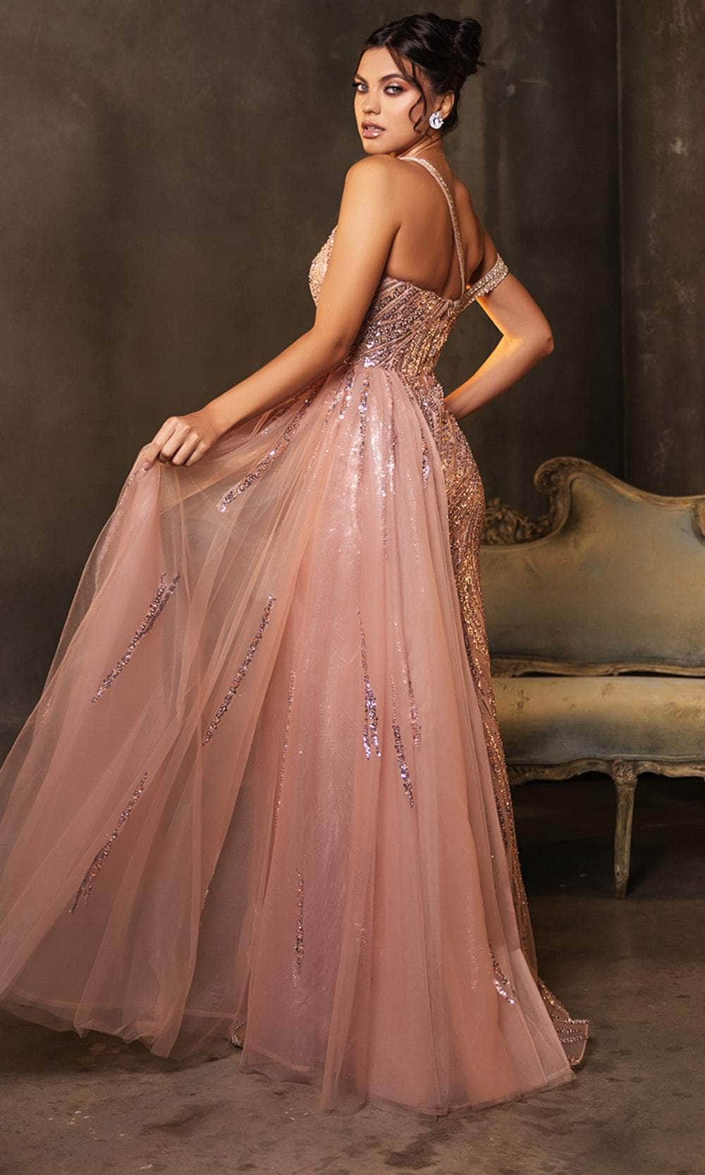 May Queen RQ8177 - Fitted Sleeveless Prom Gown - Image 4