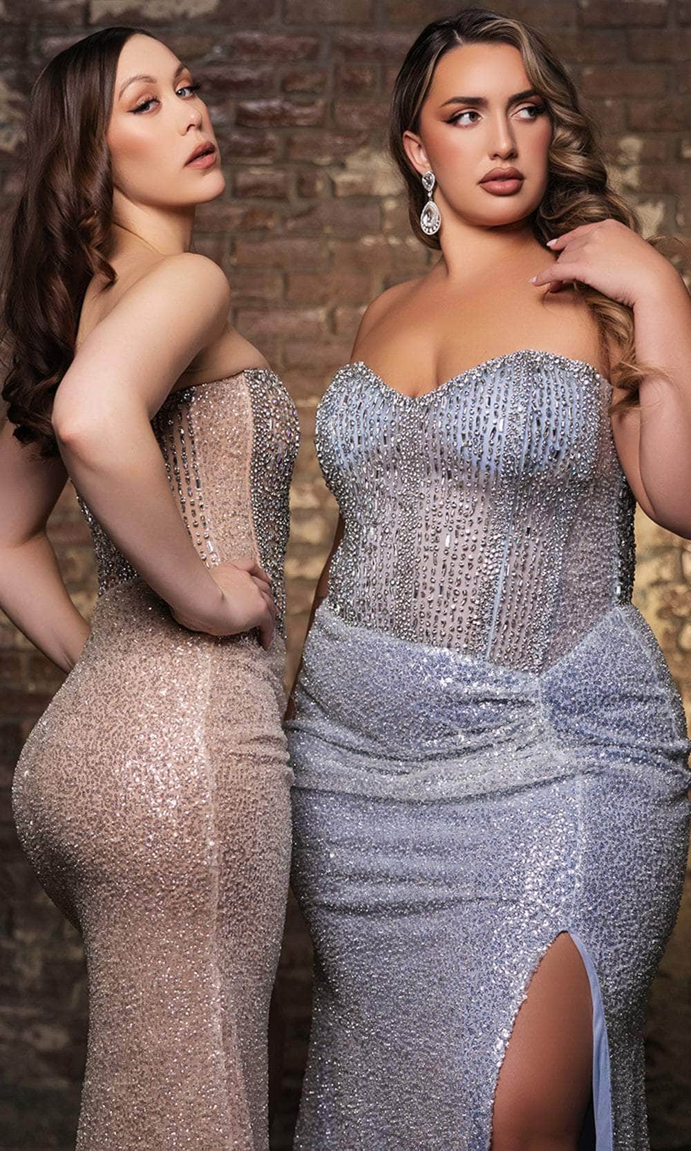 May Queen RQ8185 - Rhinestone Strapless Prom Gown - Image 10