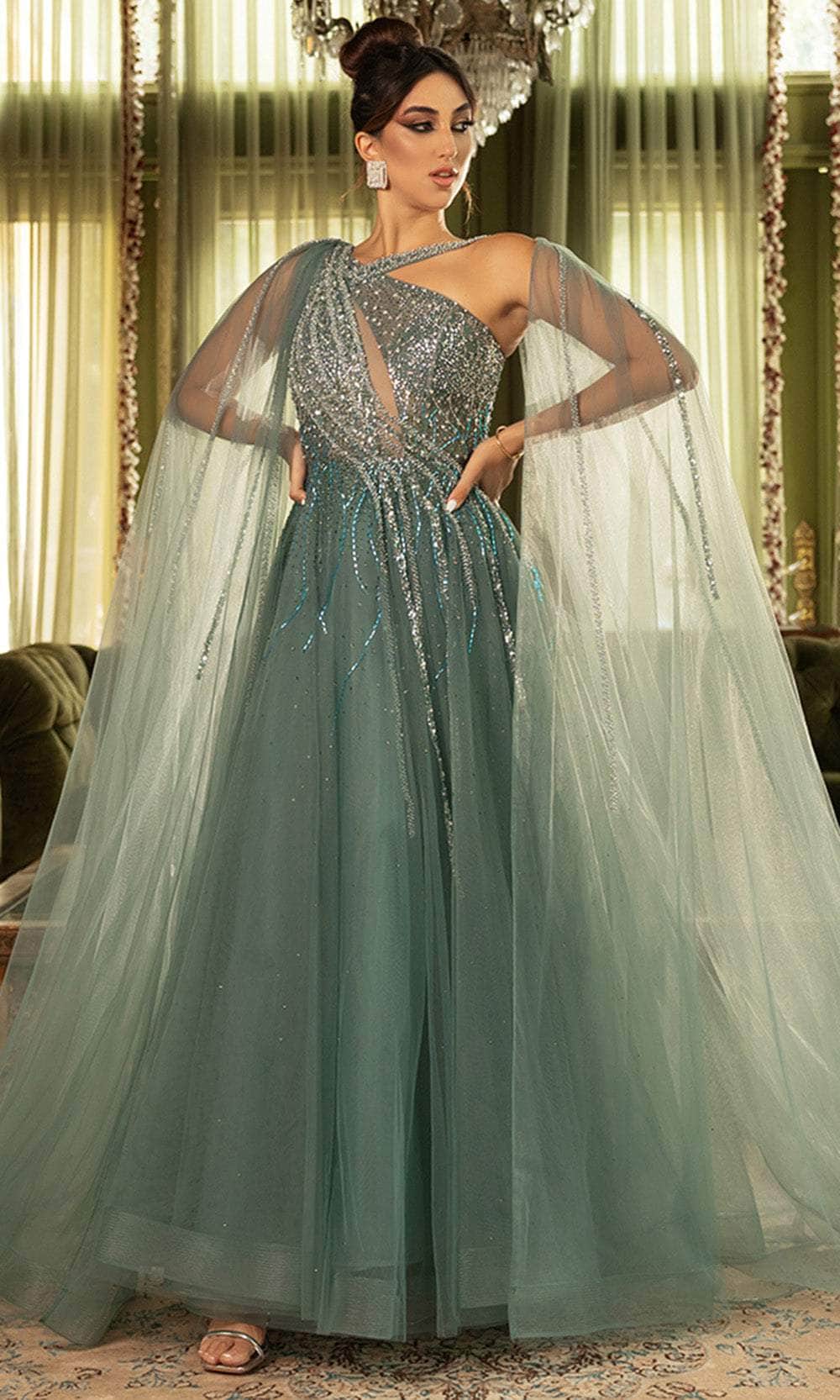 May Queen RQ8188 - Keyhole A-Line Prom Gown - Image 4