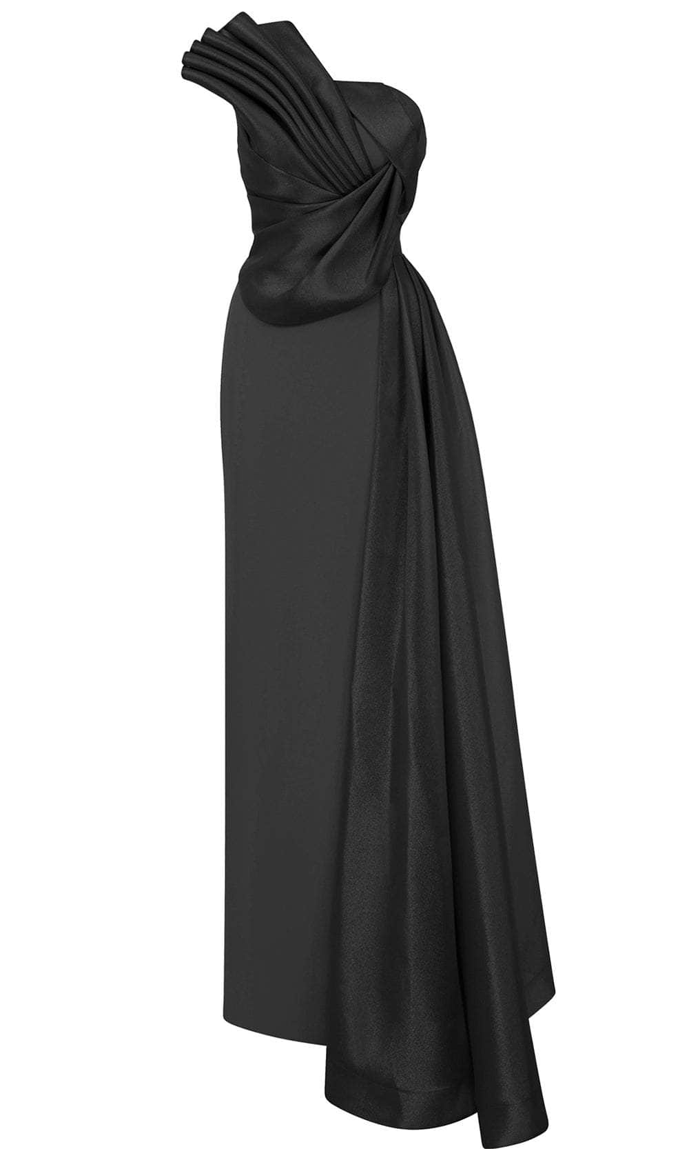 MNM Couture B1130 - Pleated Column Formal Gown - Image 11