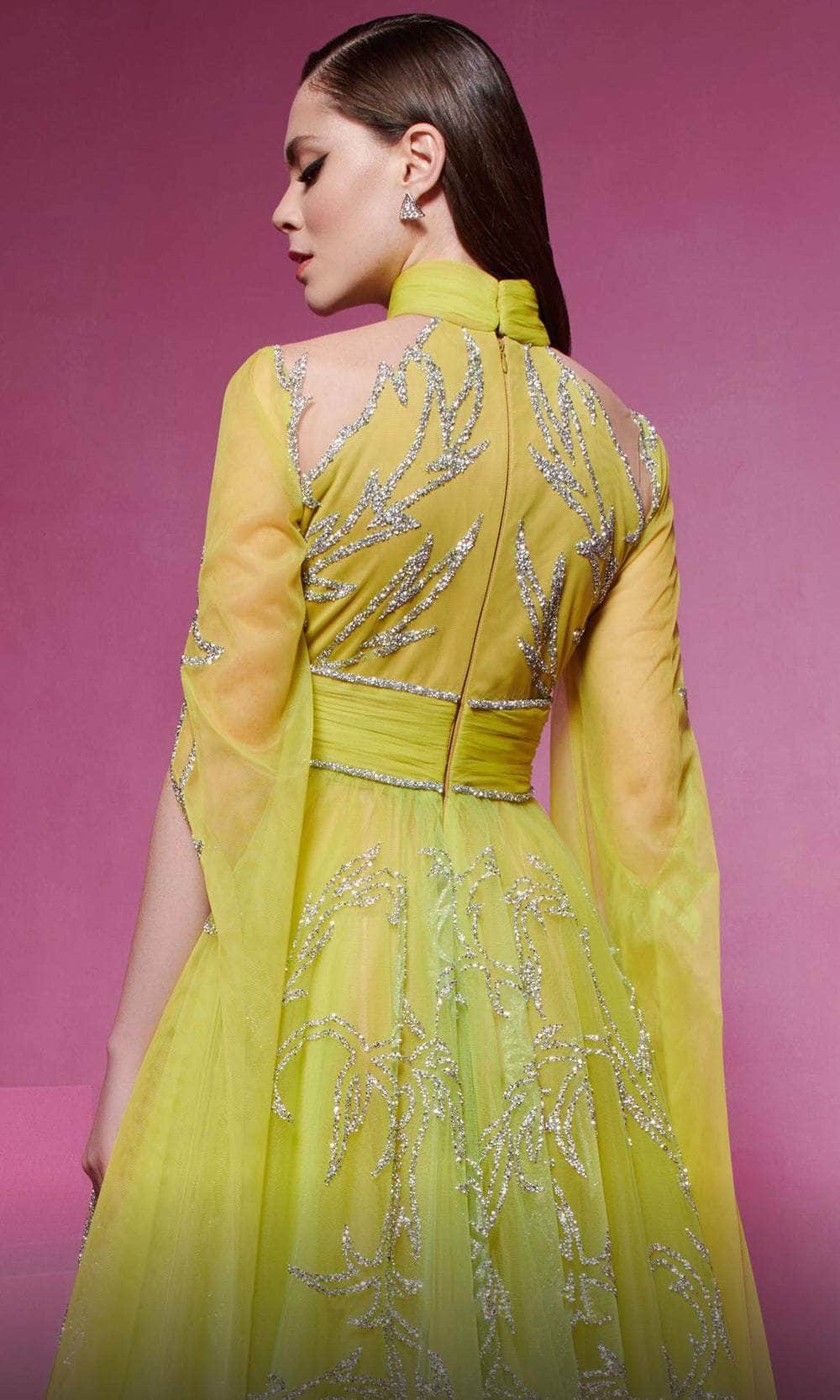MNM Couture F02844 - Brooch Accent Evening Gown - Image 5