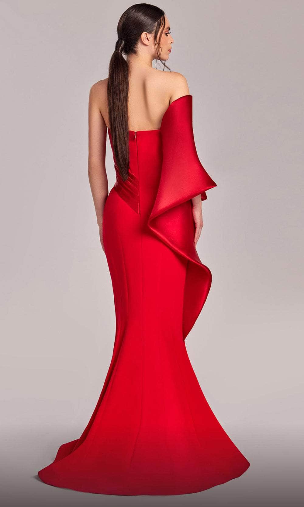 MNM Couture G1803 - Origami Bodice Evening Gown - Image 4