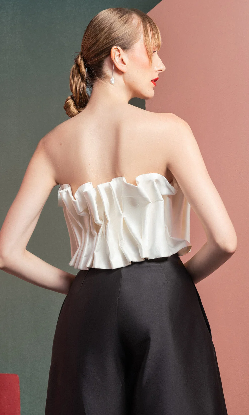 MNM COUTURE GOF2516 - Straight Neckline Two-Piece Pantsuit - Image 5