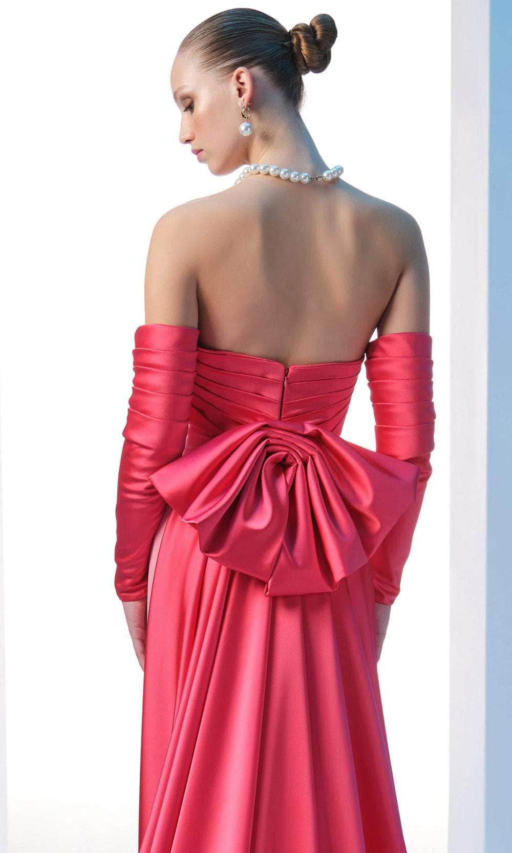 MNM Couture N0609 - Sweetheart Pleated Bust Evening Gown - Image 7
