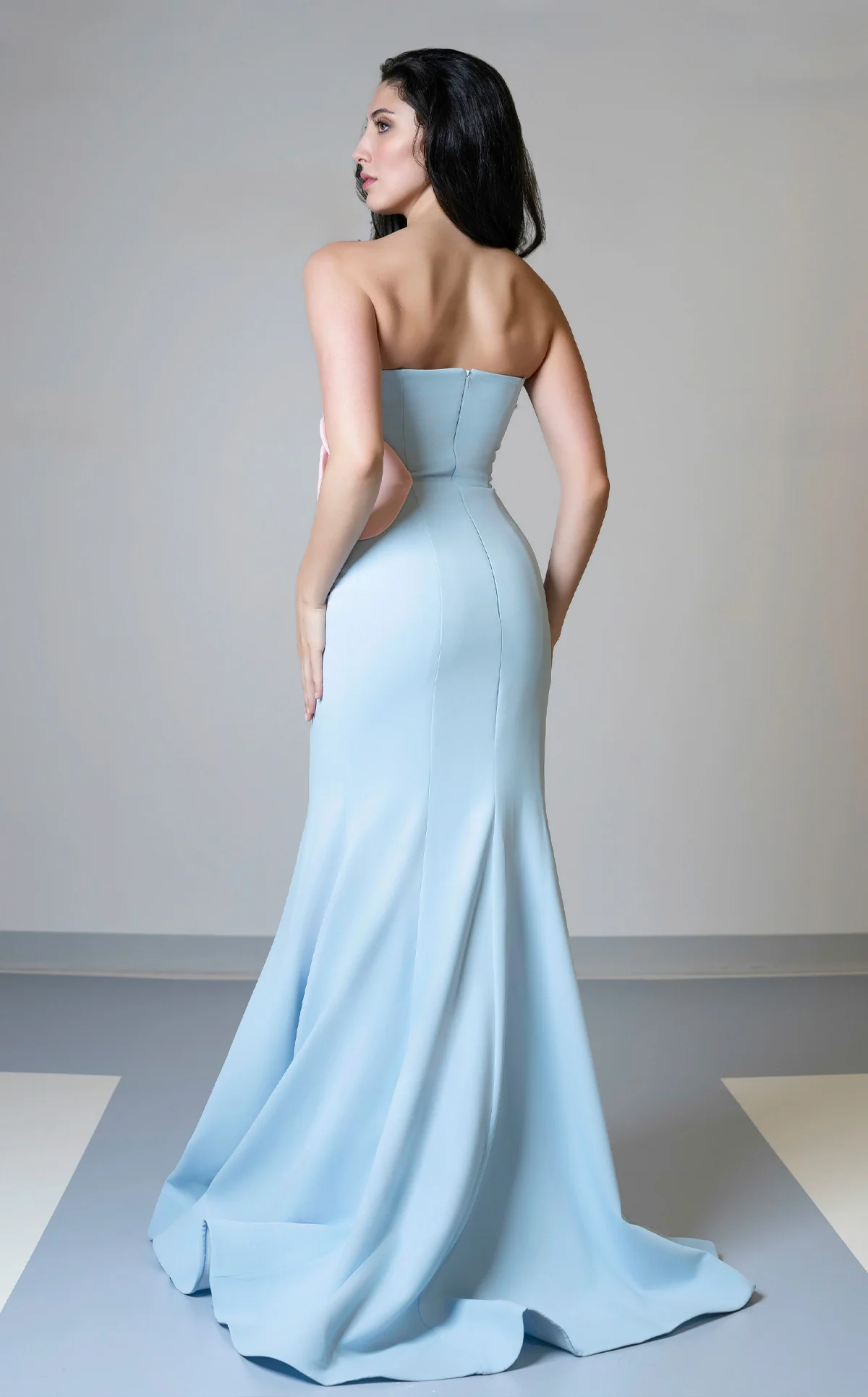 MNM Couture V07421 - Strapless Seamed Evening Gown - Image 8