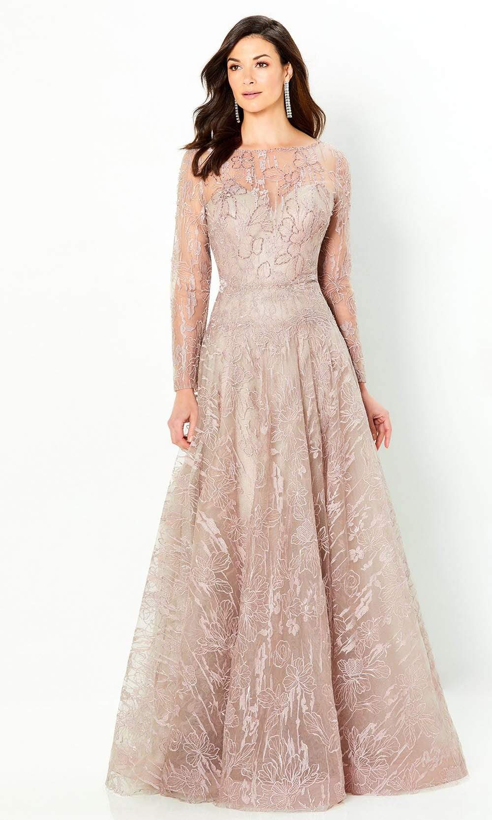 Montage by Mon Cheri 220935 - Lace Embroidered A-Line Dress - Image 6