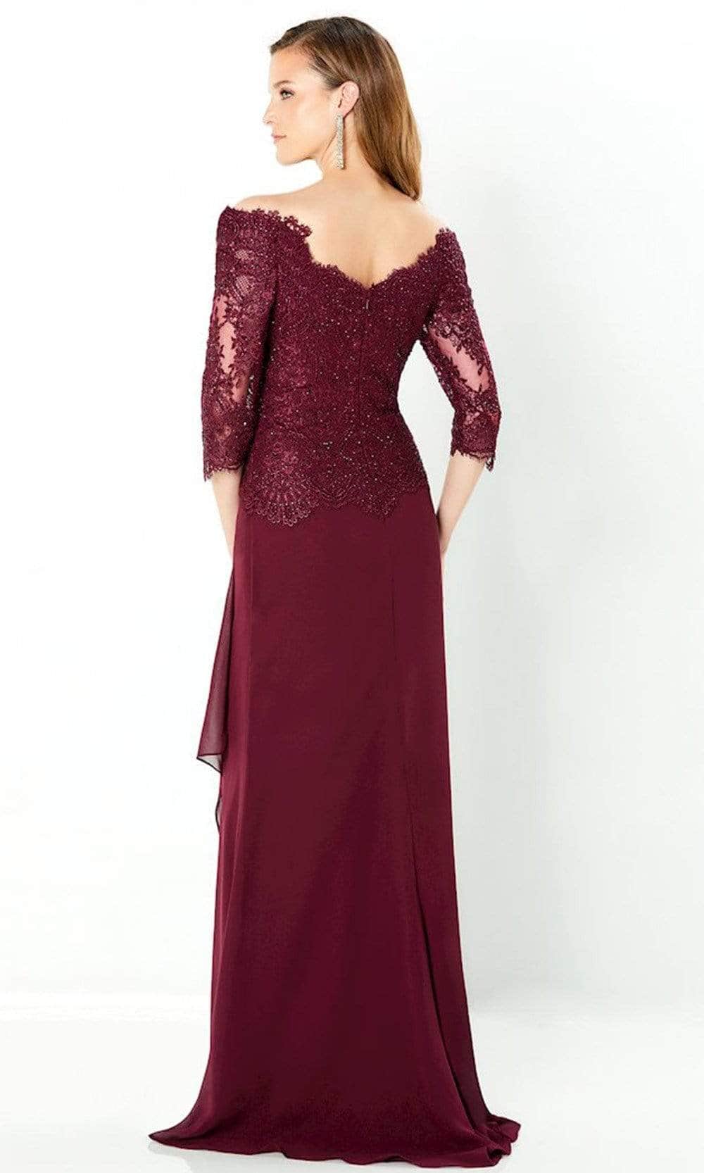 Montage by Mon Cheri - 220942 Beaded Bodice Cascade Formal Dress - Image 3