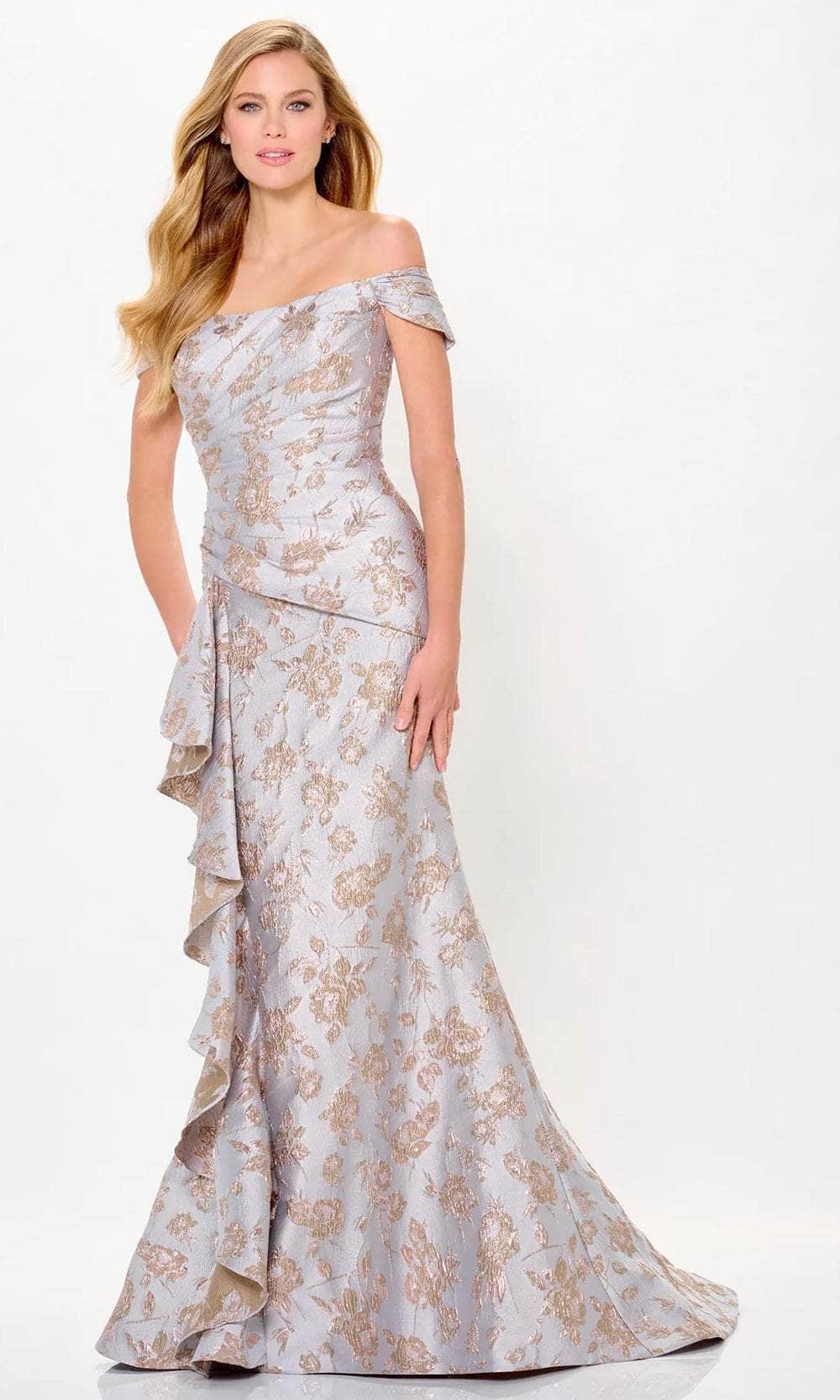 Montage by Mon Cheri M905 - Brocade Mermaid Evening Gown - Image 3