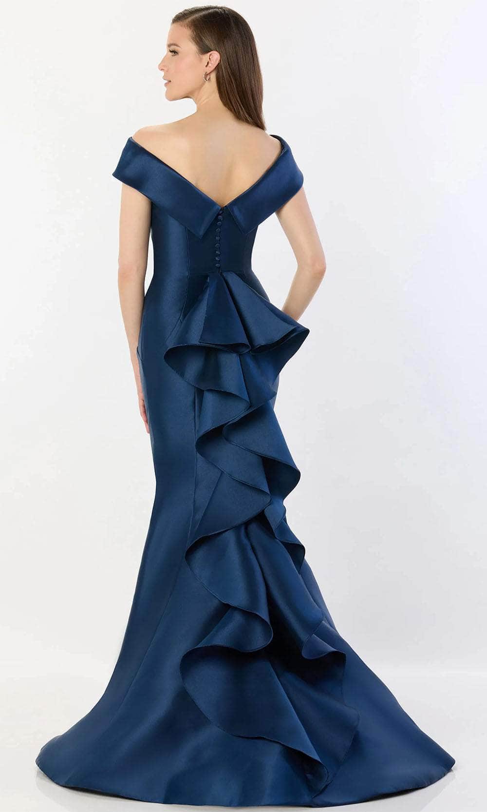 Montage M2237 - Off-Shoulder Ruffled Evening Gown - Image 2