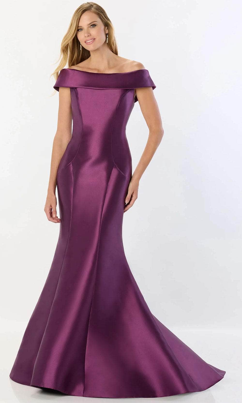 Montage M2237 - Off-Shoulder Ruffled Evening Gown - Image 3