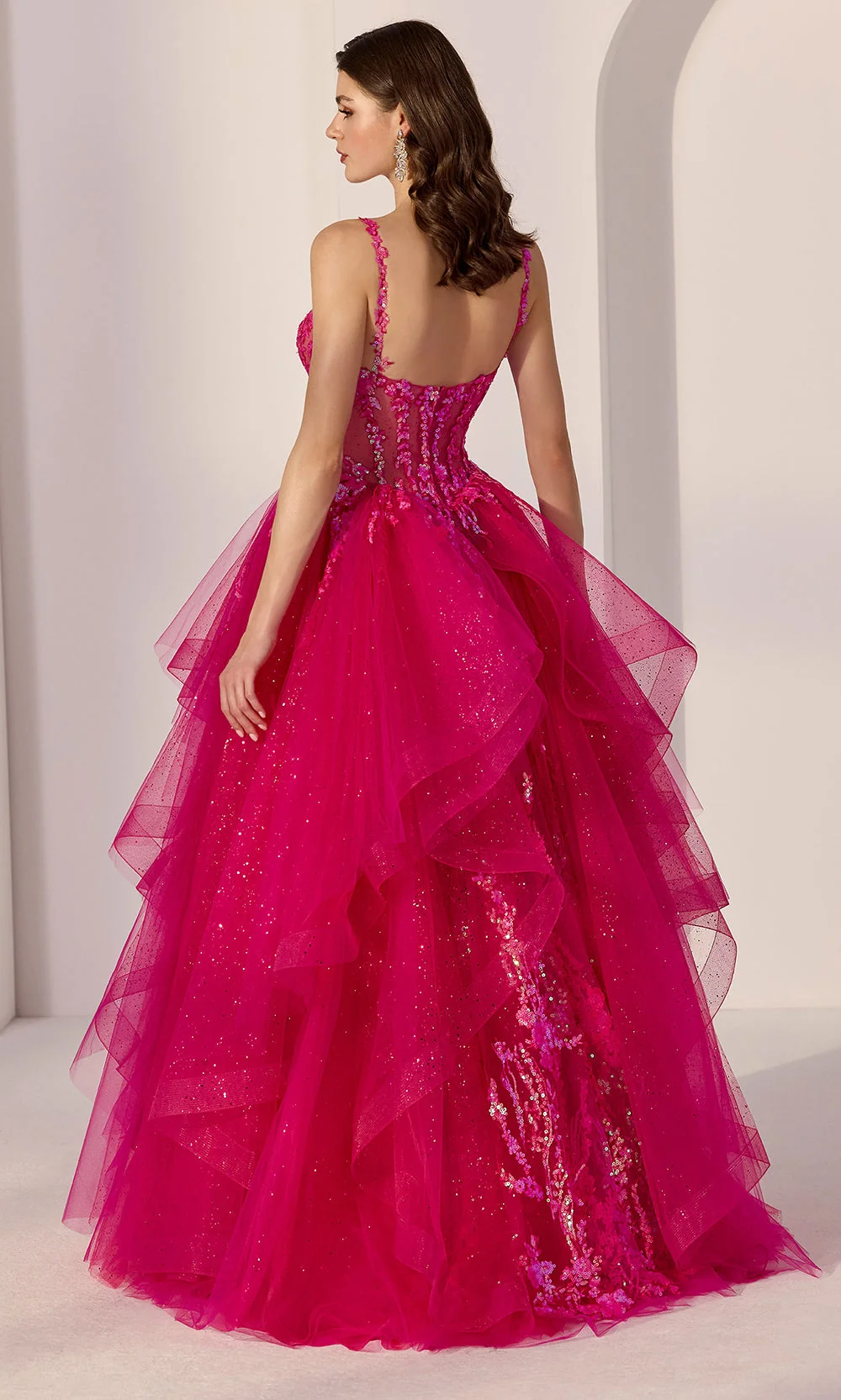 Mori Lee 49278 - Sparkling Sleeveless Prom Ballgown - Image 2