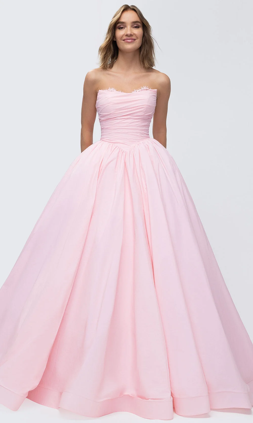 Mori Lee 49332 - Embellished Sweetheart Basque Ballgown - Image 3