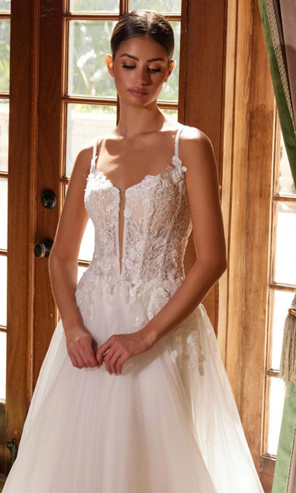 Nox Anabel JE1021 - Stunning Beaded Tulle A-line Gown - Image 3