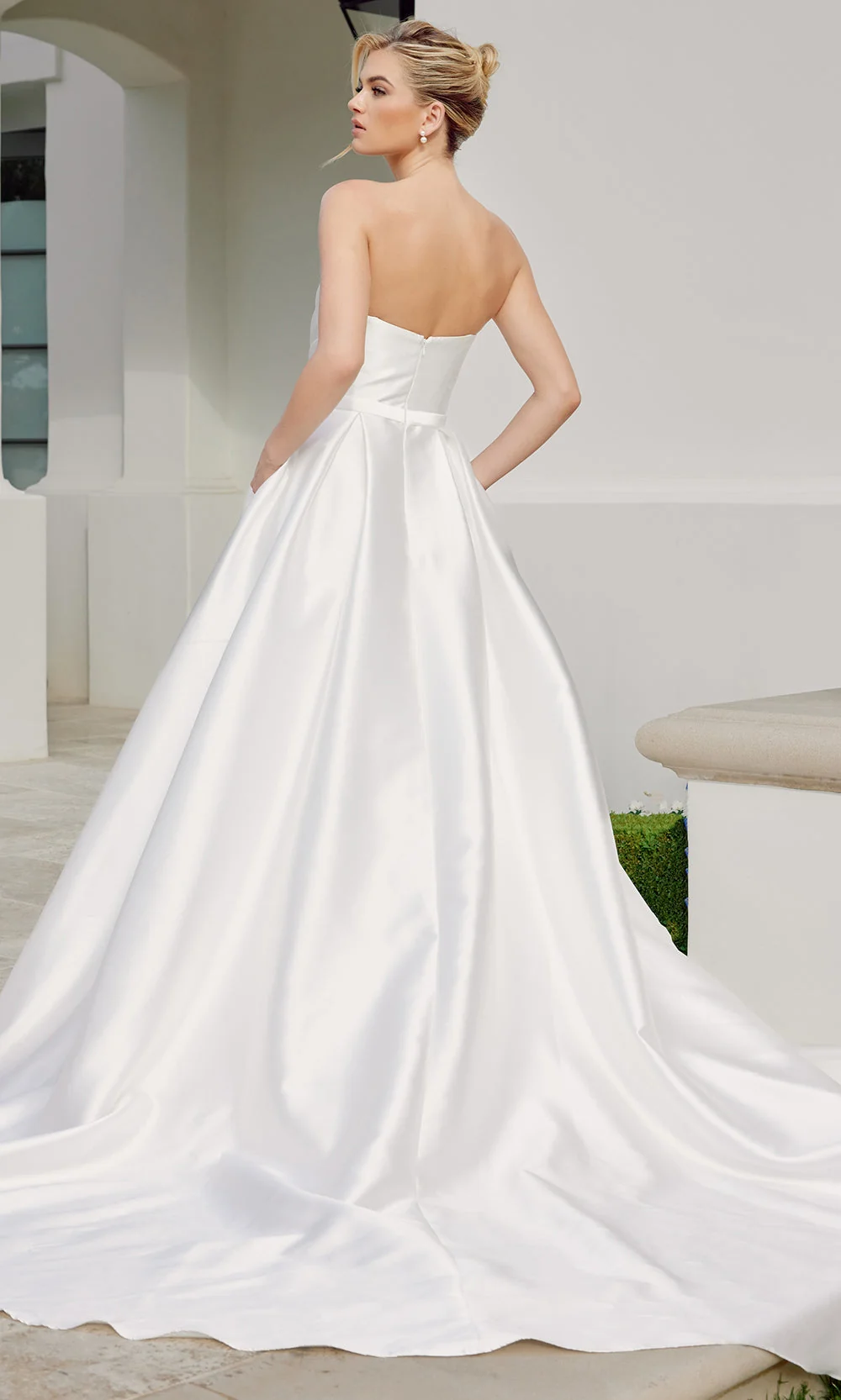 Nox Anabel JE1075 - Modern Strapless Bridal Ball Gown - Image 8