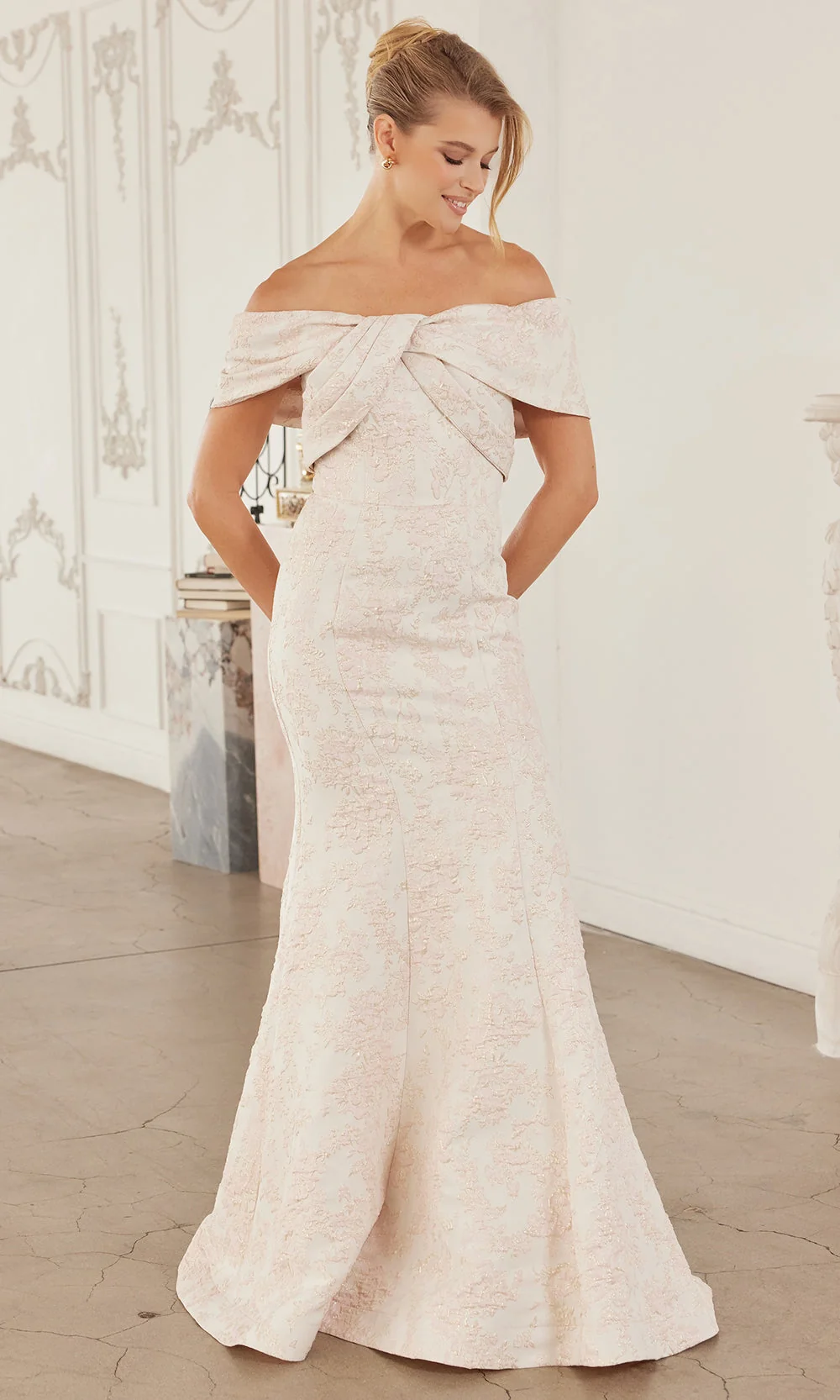 Nox Anabel MT154 - Fitted Off Shoulder Formal Dress - Image 23