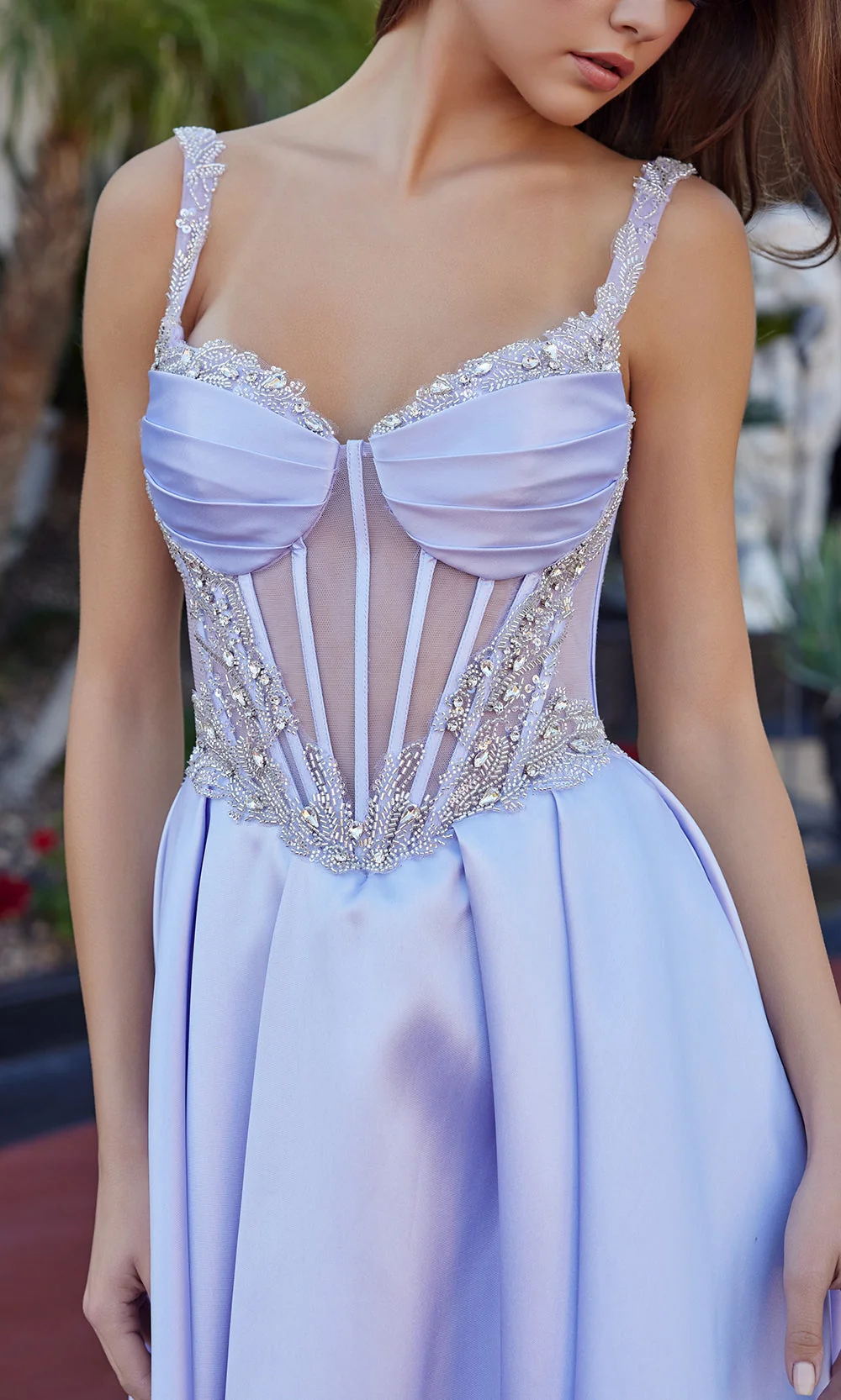 Nox Anabel Q1775 - Lace Bodice Formal Dress - Image 8