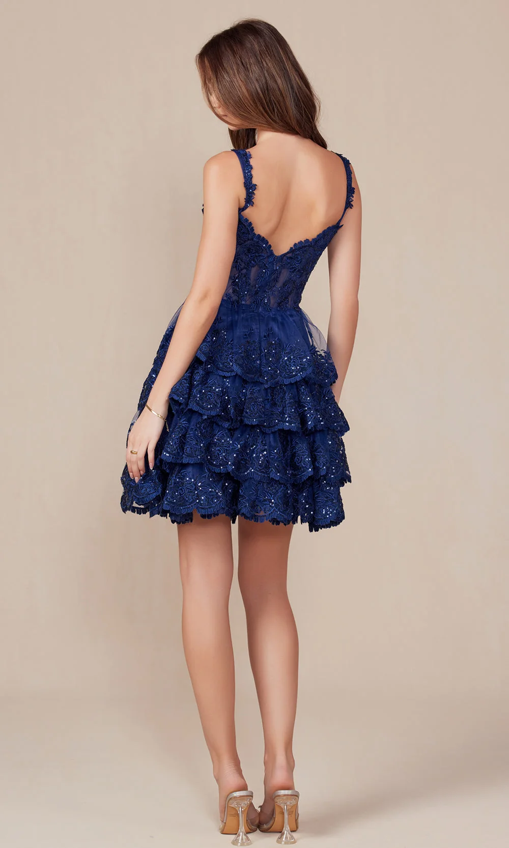 Nox Anabel R880 - Sleeveless A-Line Cocktail Dress - Image 2