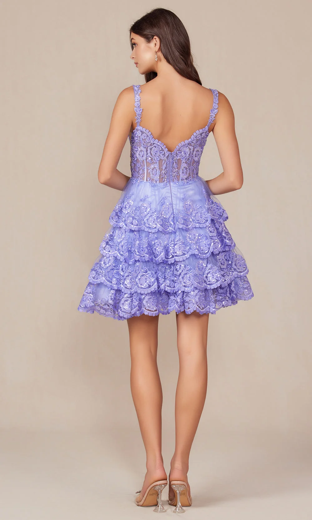 Nox Anabel R880 - Sleeveless A-Line Cocktail Dress - Image 9