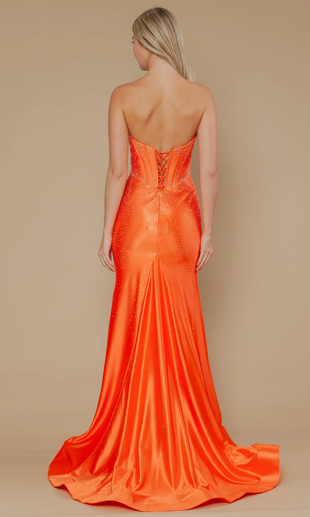 Poly USA 25046 - Boned Bodice Strapless Evening Gown - Image 2