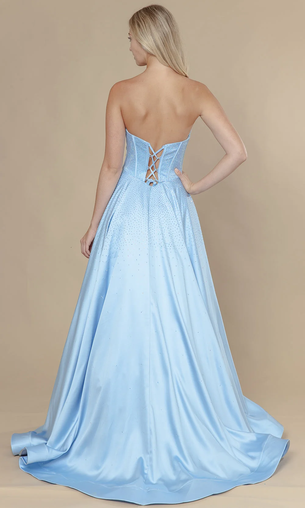 Poly USA 25132 - Corset Style Embellished A-Line Dress - Image 12