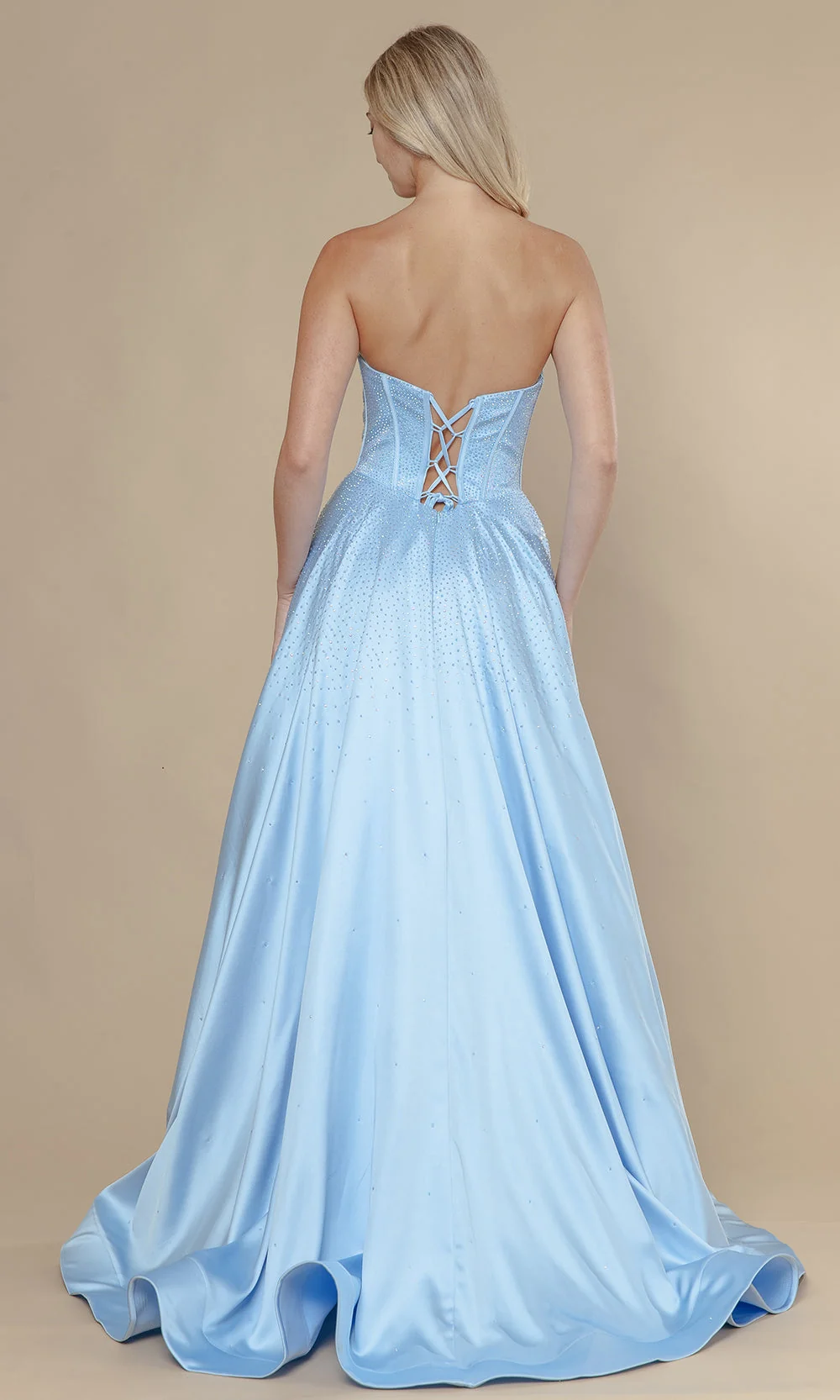 Poly USA 25132 - Corset Style Embellished A-Line Dress - Image 7