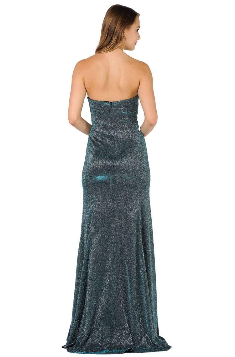 Poly USA 8490 - Glitter Strapless Trumpet Gown - Image 7