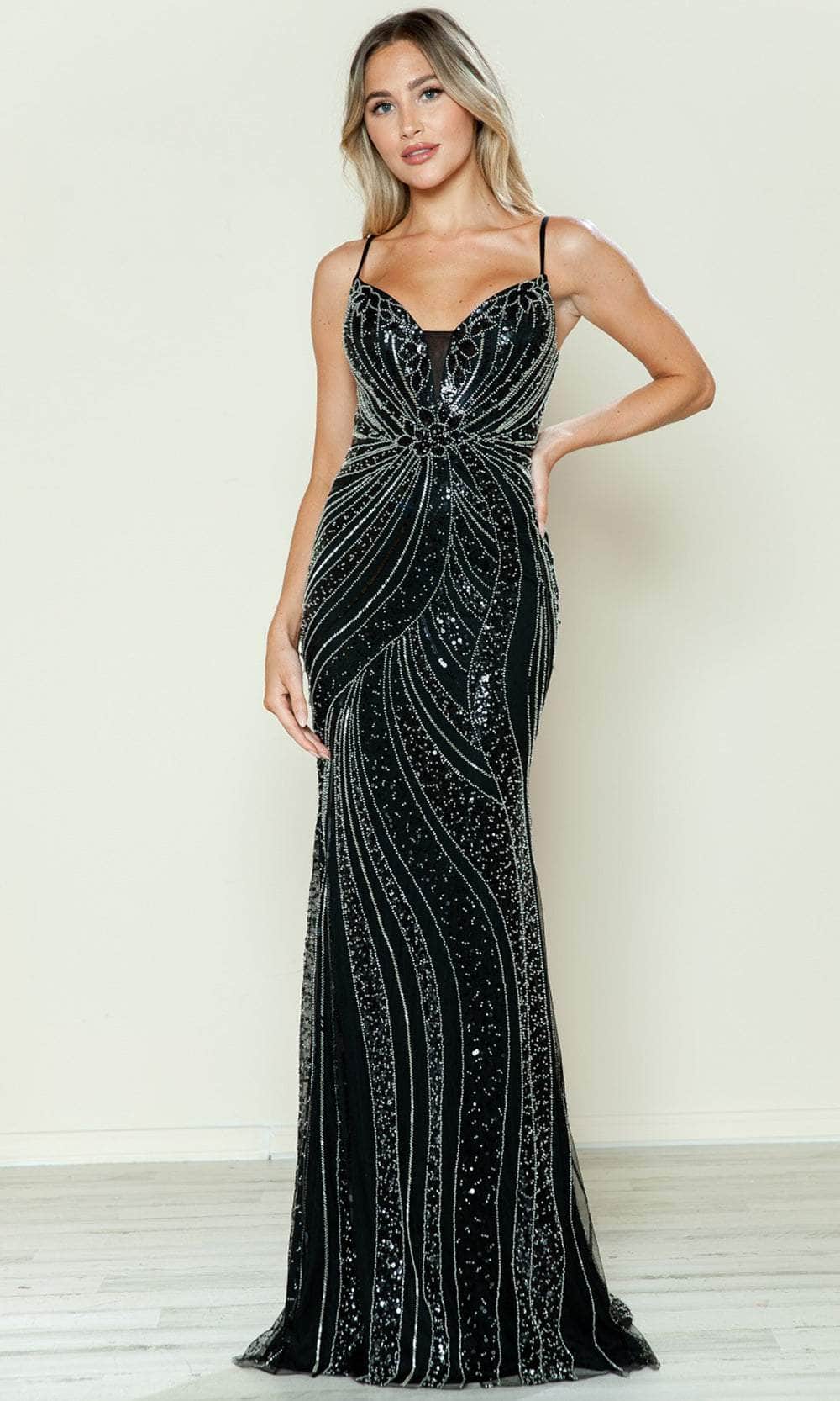 Poly USA 9510 - Sparkling Beaded Prom Gown