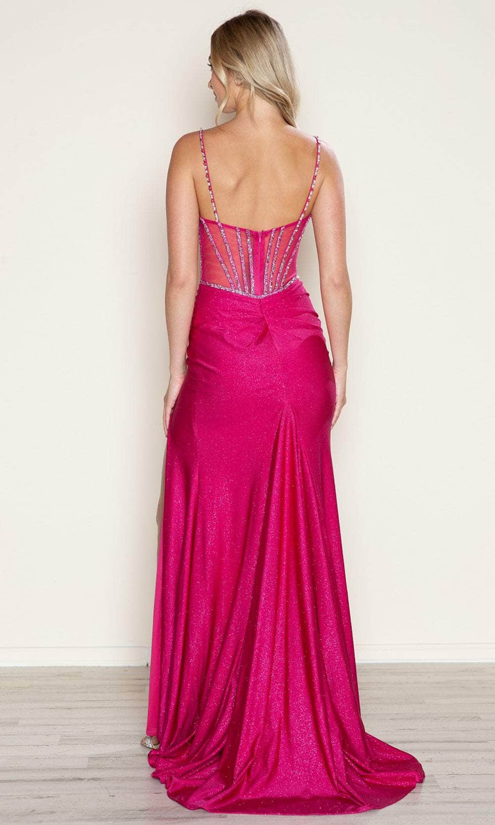 Poly USA 9750 - Sweetheart Prom Dress with Slit - Image 2