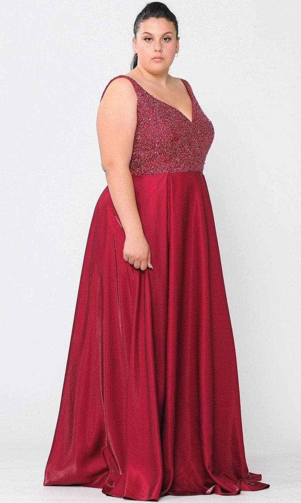 Poly USA W1066 - Beaded Bodice Gown - Image 8