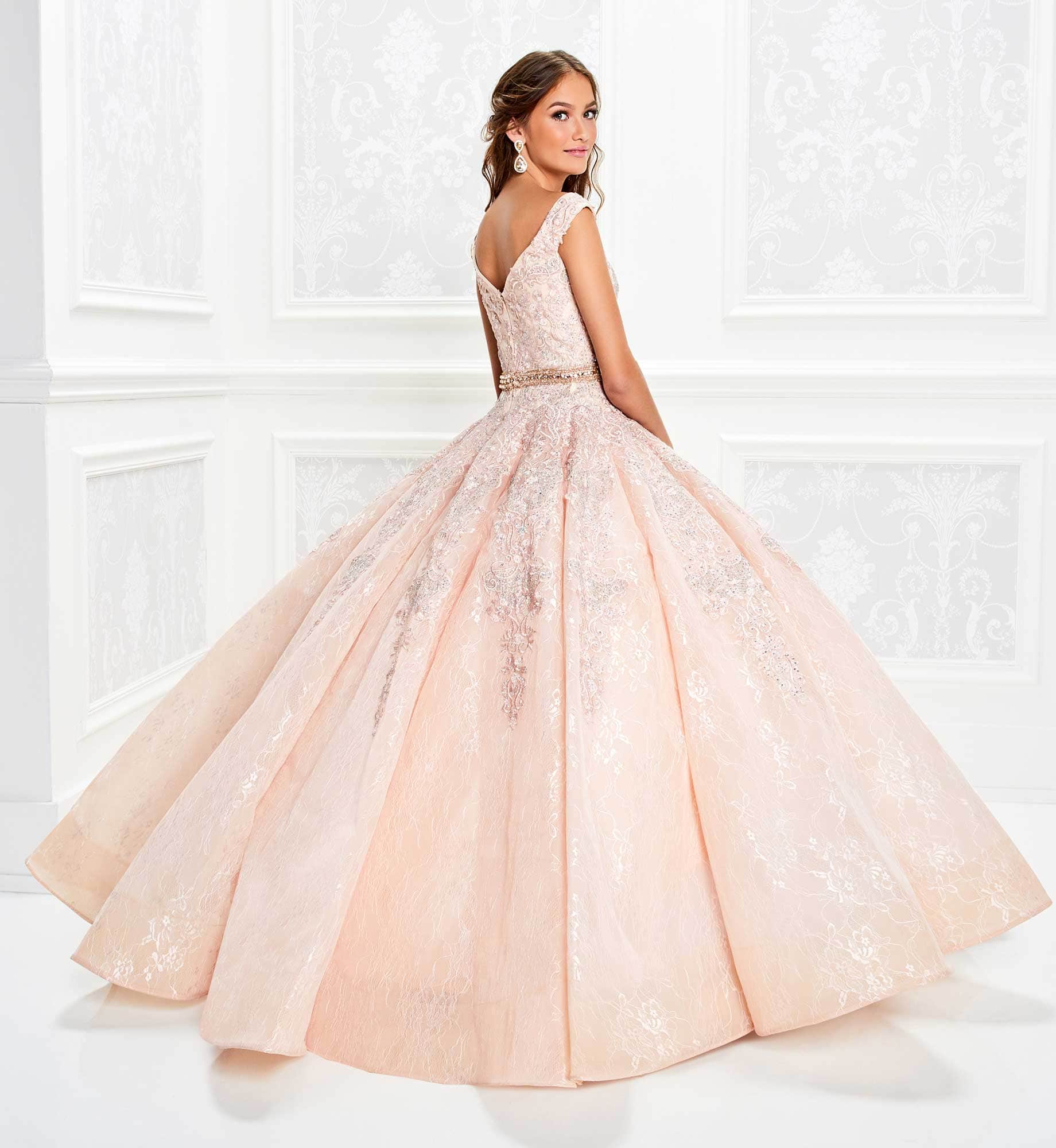Princesa by Ariana Vara PR11921 - Off-Shoulder Lace Ball Gown - Image 6