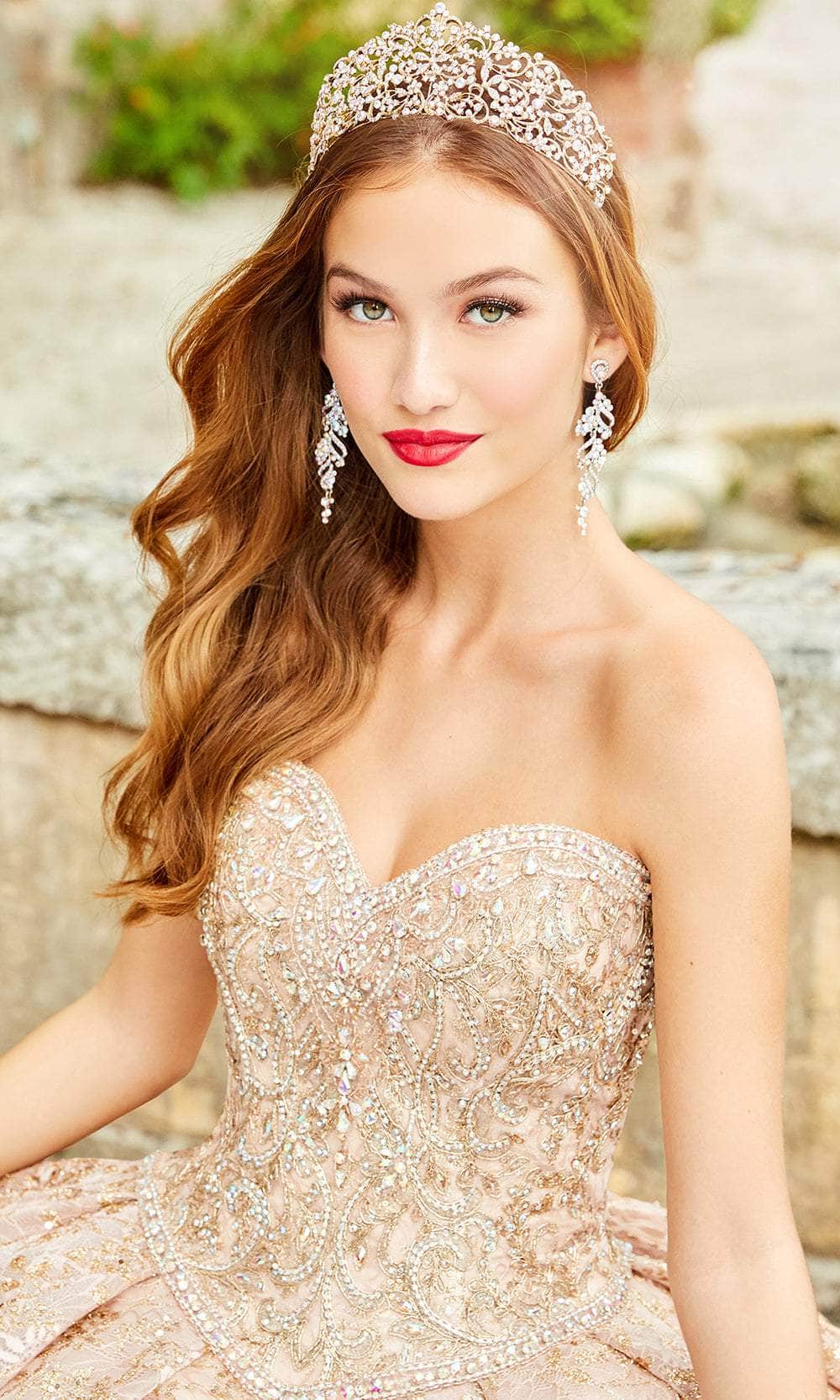 Princesa by Ariana Vara PR22022 - Strapless Lace Quinceañera Gown - Image 8