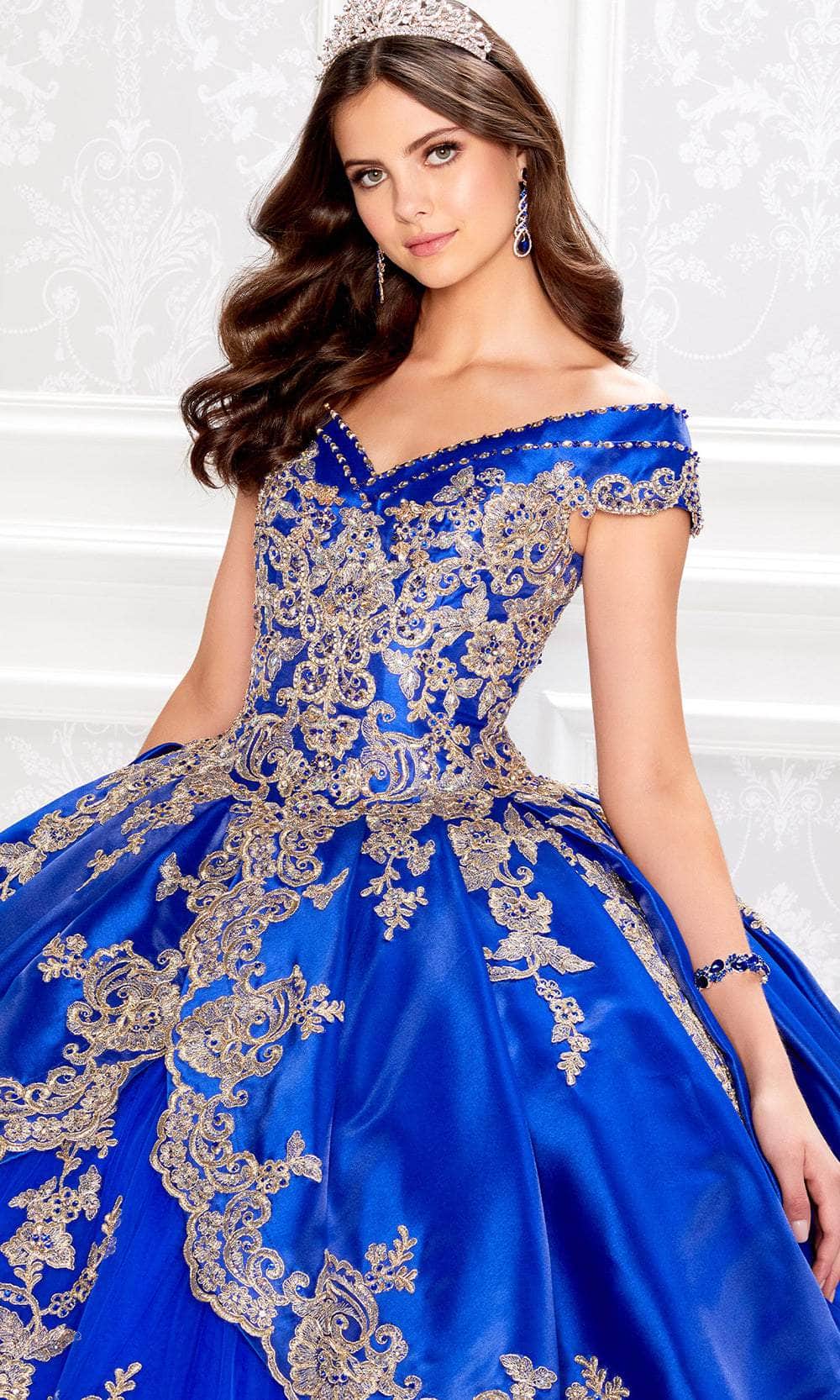 Princesa by Ariana Vara PR22029 - Applique Off-Shoulder Ball Gown - Image 3