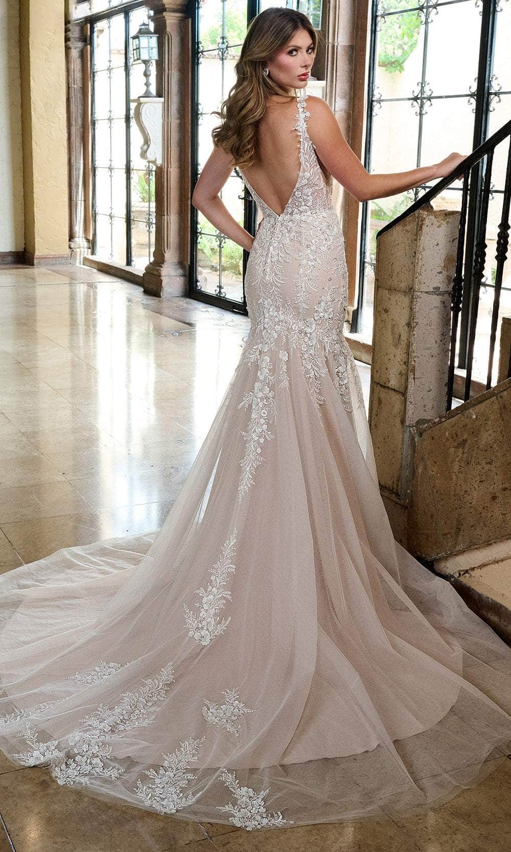 Rachel Allan RB2209 - Romantic Lace Mermaid Wedding Gown - Image 2