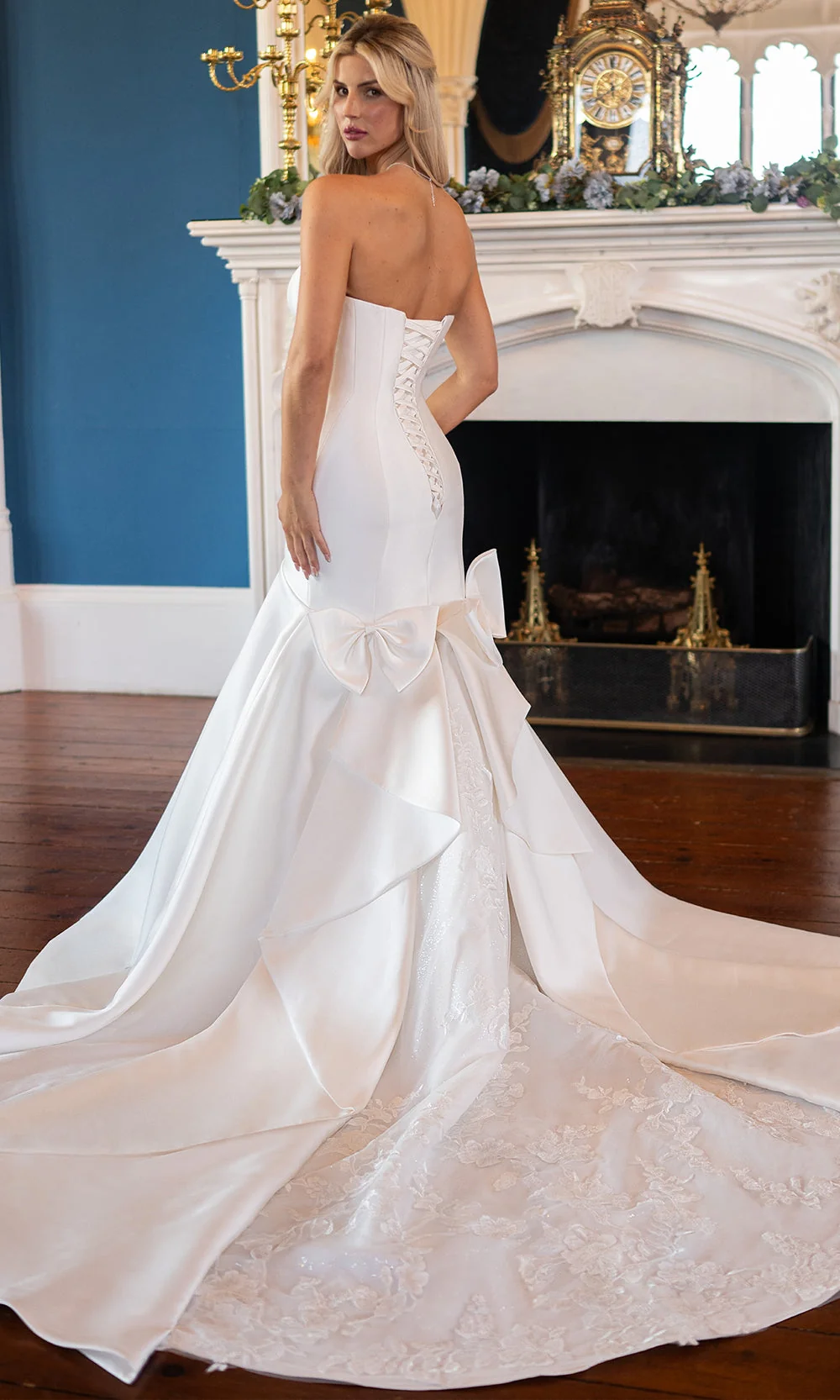 Rachel Allan RB4230 - Structured Bridal Gown with Statement Bow - Image 2