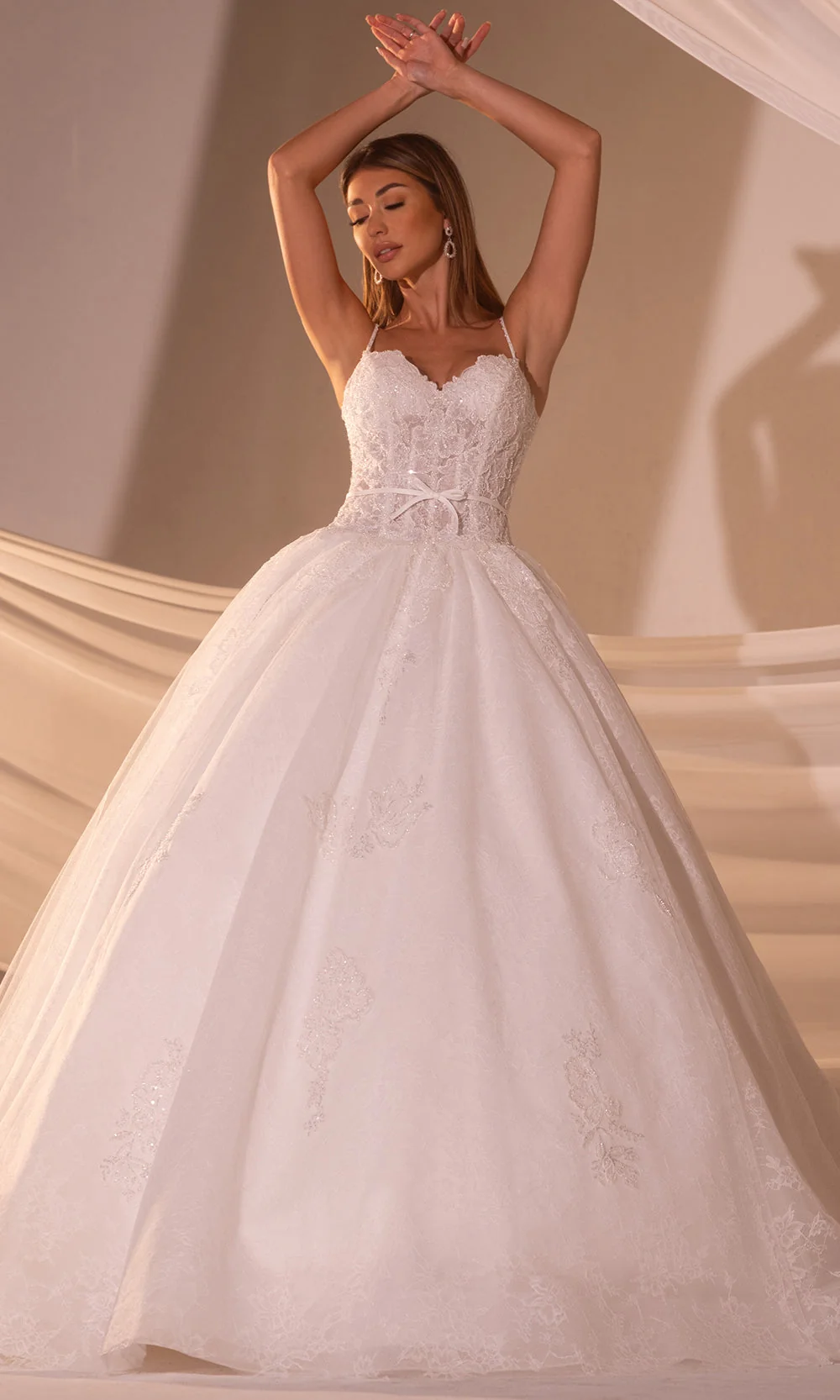 Rachel Allan RB6176 - Floral Lace Sweetheart Ballgown