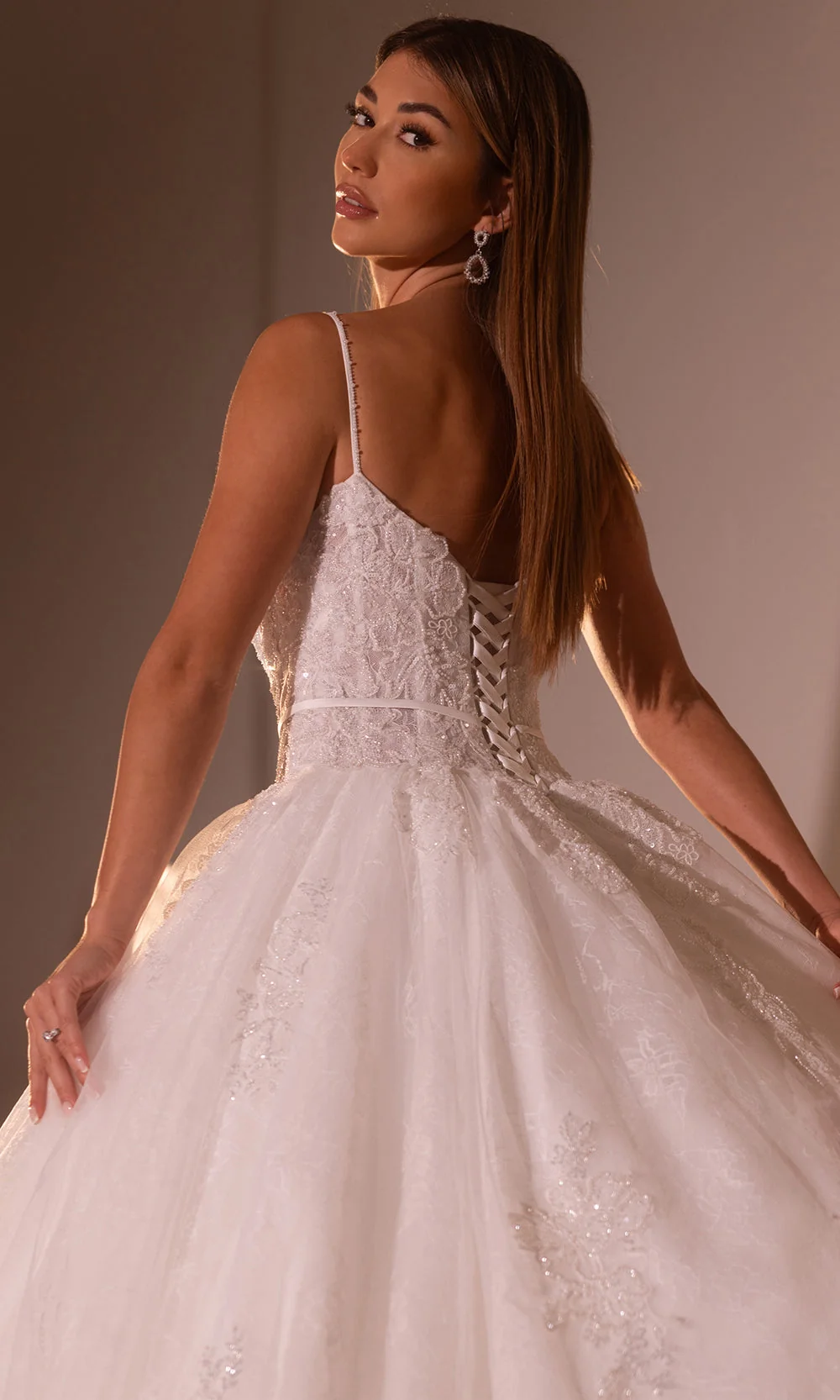 Rachel Allan RB6176 - Floral Lace Sweetheart Ballgown - Image 3