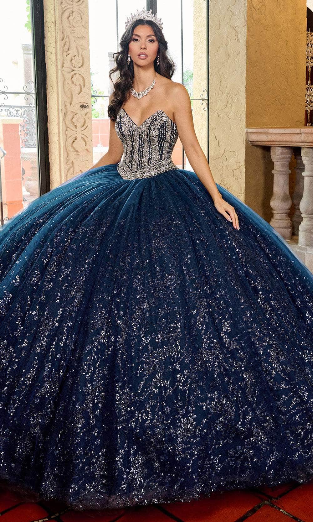 Rachel Allan RQ1160 - Strapless Beaded Corset Quinceanera Gown - Image 5