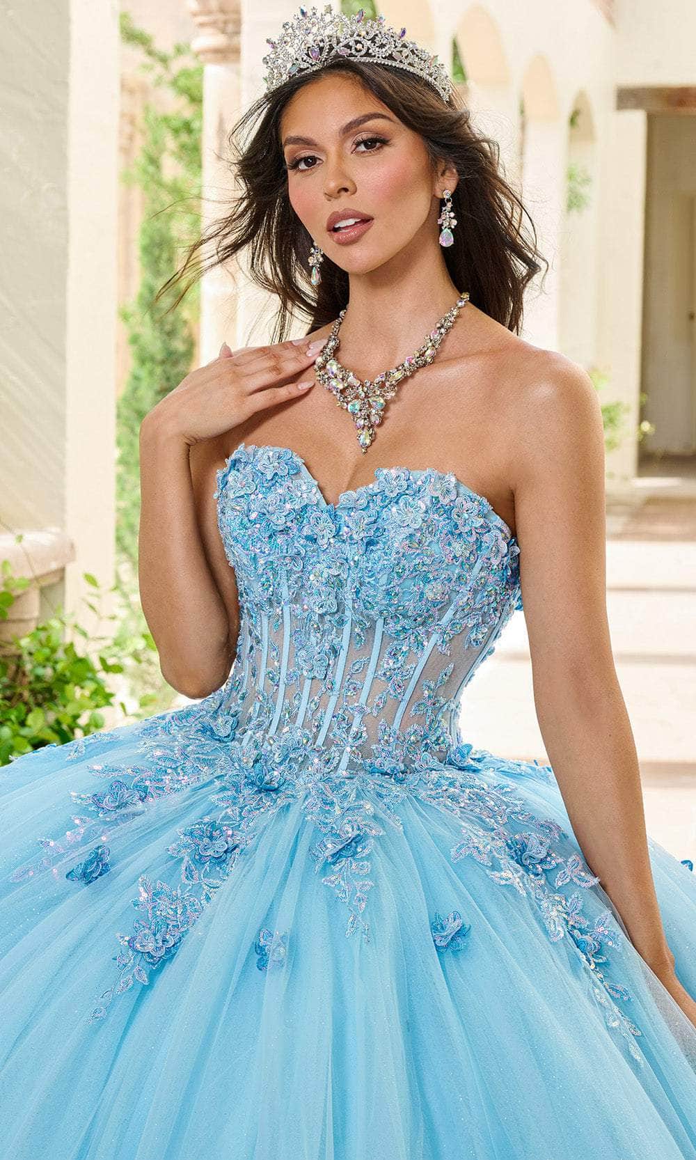 Rachel Allan RQ1163 - Sweetheart Embellished Tulle Corset Ballgown - Image 11