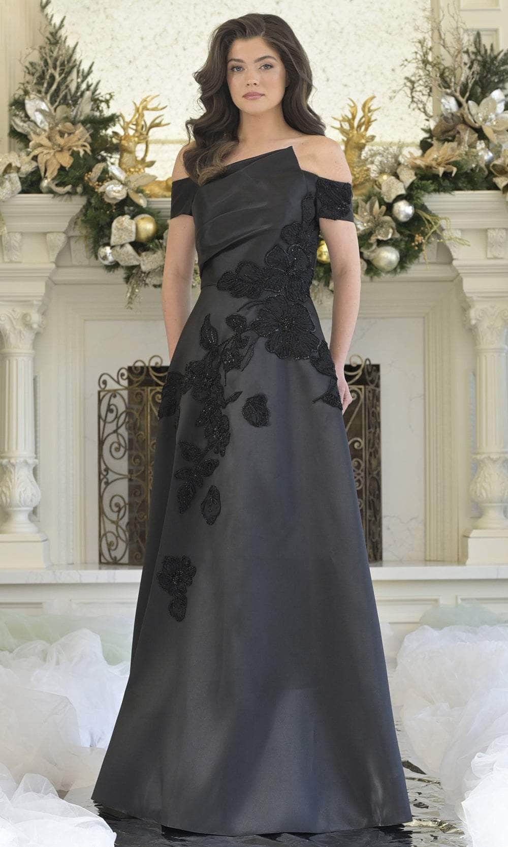 Rina Di Montella RD3344 - Floral A-Line Evening Gown