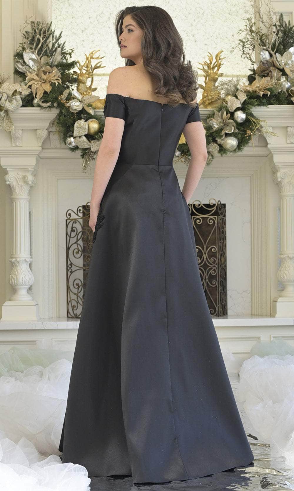 Rina Di Montella RD3344 - Floral A-Line Evening Gown - Image 2