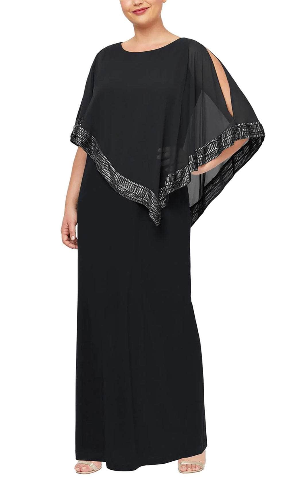 S.L. Fashions - Cape Dress 9470329 - Image 4