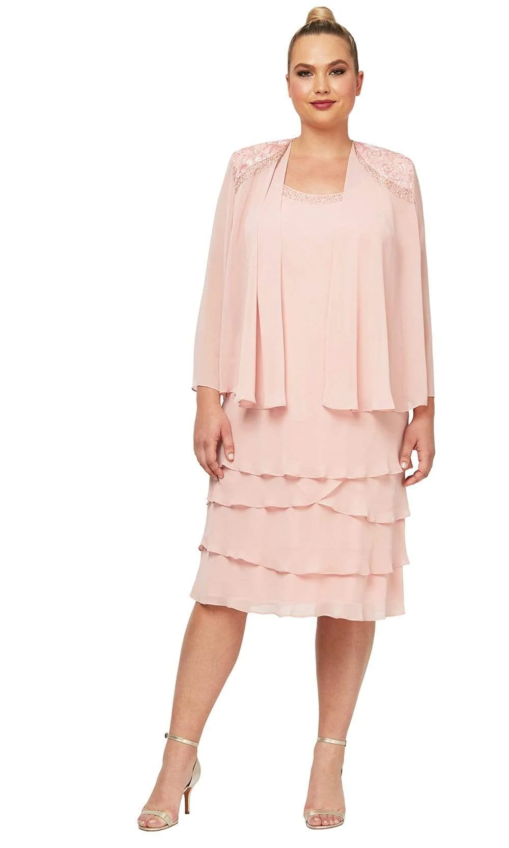 S.L. Fashions - Tiered Dress 622372 - Image 15