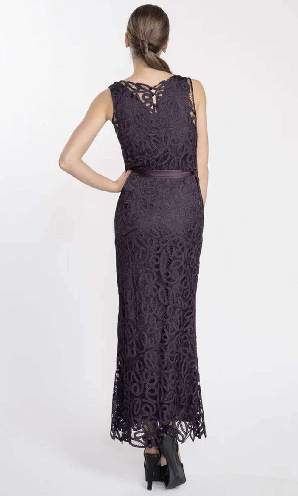 Soulmates D1312 - Bateau Neck Sleeveless Long Dress - Image 3