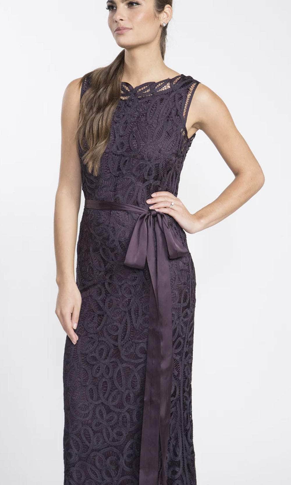 Soulmates D1312 - Bateau Neck Sleeveless Long Dress - Image 4