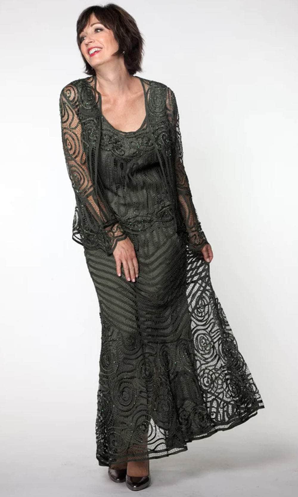 Soulmates D7156 - V-Neck A-Line Formal Dress - Image 3