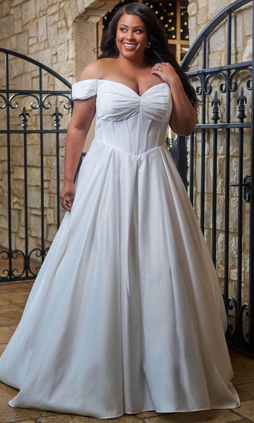 Sydney's Closet SC5347 - Elegant Satin Ballgown