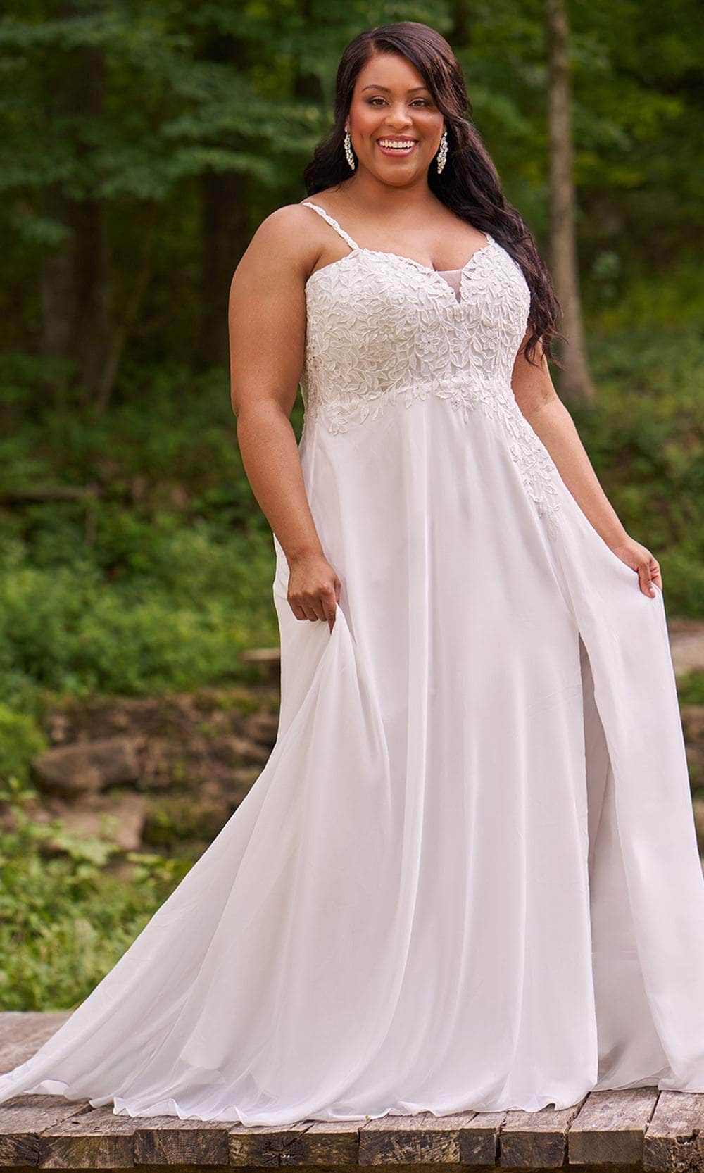 Sydney's Closet SC5348 - Romantic Sweetheart Chiffon Dress