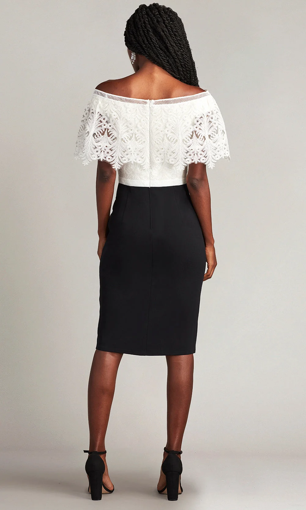 Tadashi Shoji CDY24100M - Flutter Embroidered Cocktail Dress - Image 2