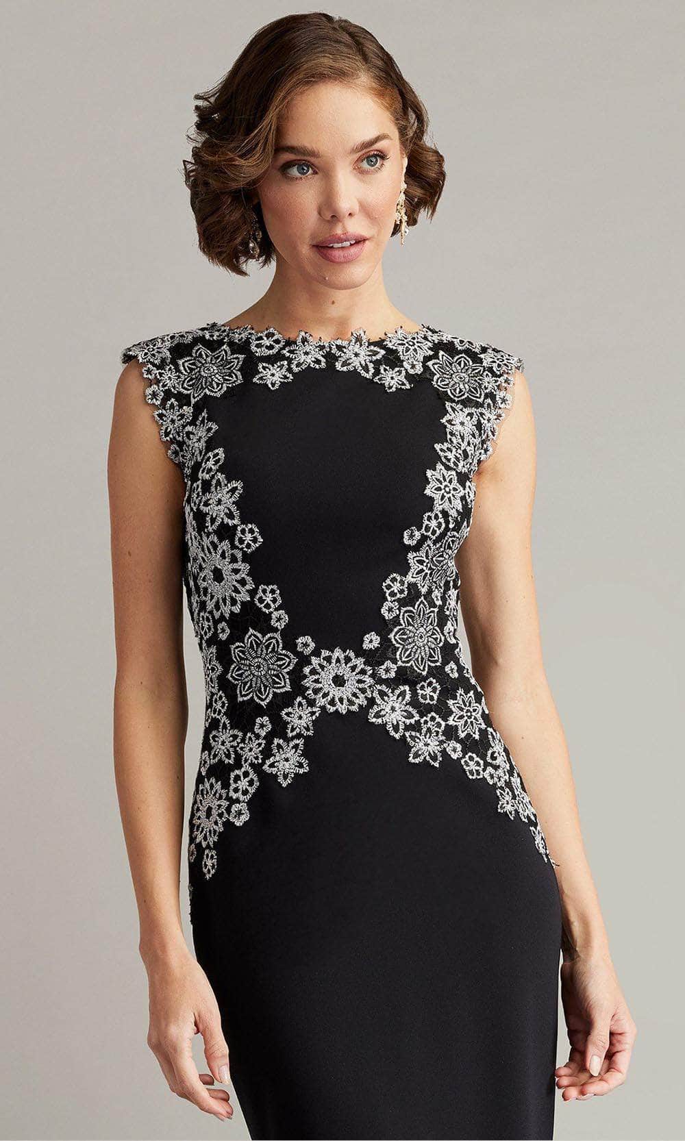 Tadashi Shoji CFX24578MX - Contrast Floral Cocktail Dress - Image 5