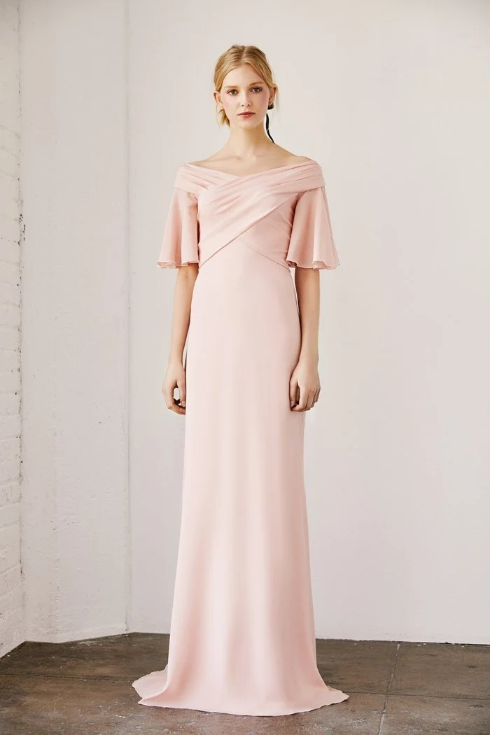 Tadashi Shoji - Cross-Front Hayworth Crepe Gown - Image 3